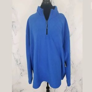 FOUNDRY BIG & TALL MENS SZ 4XL BLUE FLEECE